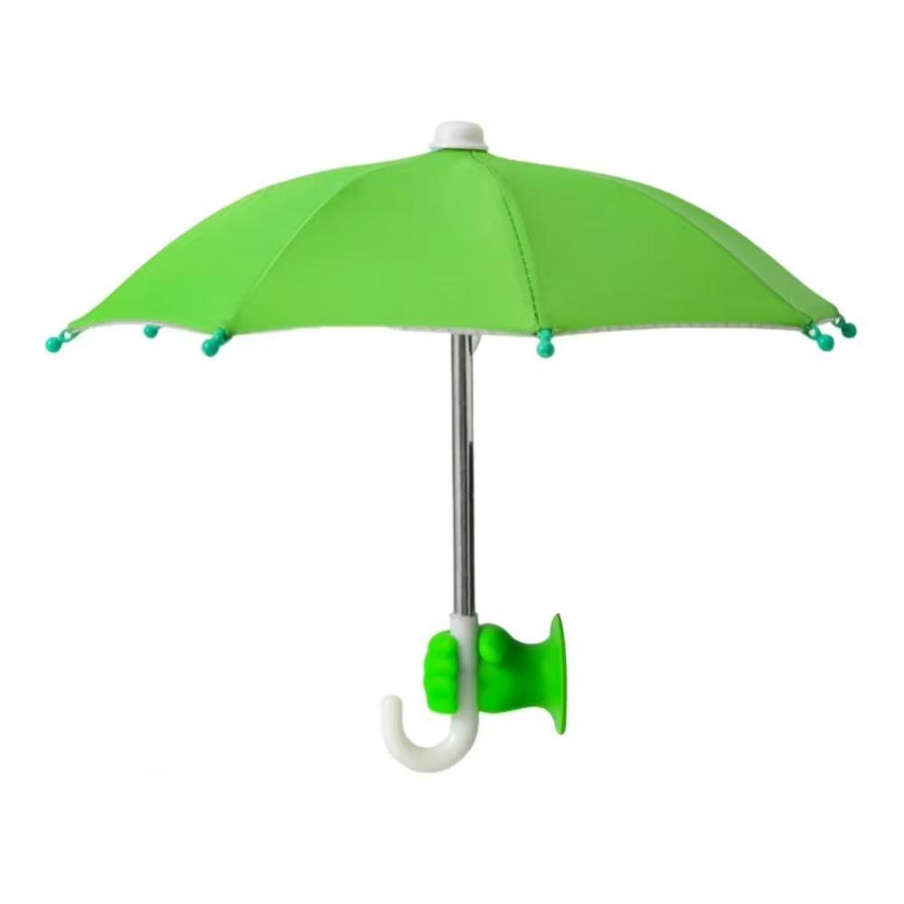 Phone Umbrella with Fist Suction Cup Sun Protection Universal Mini Windproof Sun Shade Mobile Phone Umbrella Phone Accessories