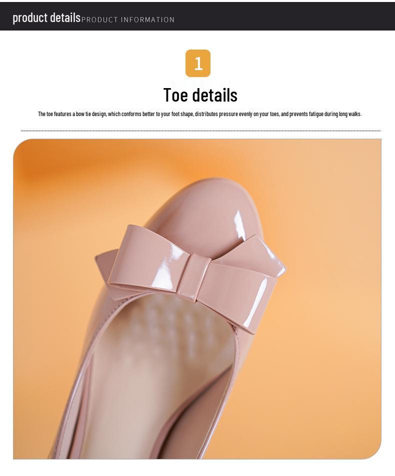 Plus Size Elegant Chunky Heel French High Heels for Women - 2025 Style, Mid-Heel, Round Toe, Shallow Mouth Shoes.