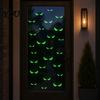 Glow In The Dark Stickers Halloween Demon Eye Wall Stickers, Scary Luminous Ghost PVC Eyeball Decals, Waterproof Self-Adhesive Horror Deco for