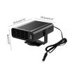 120W 12V Collapsible Car Heaters Portable Fast Demisting Defroster with Lighters Plug for Car SUV Truck &  Trailer