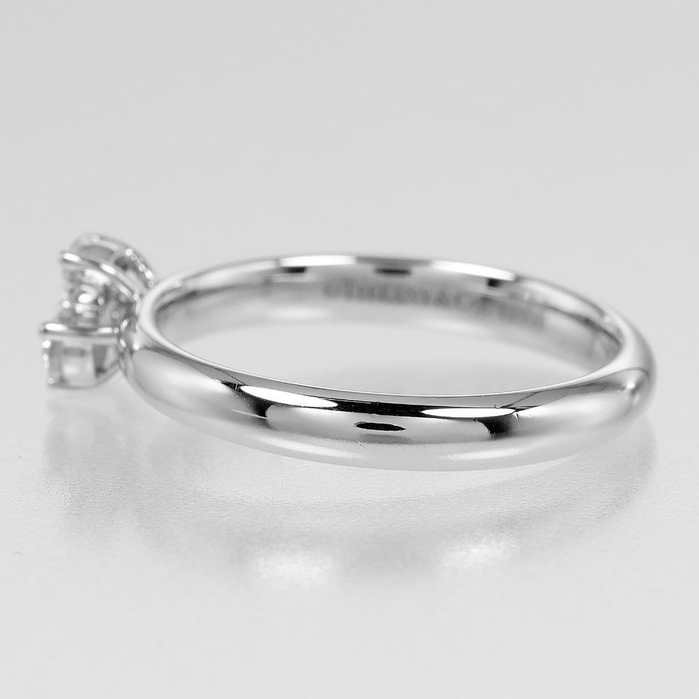 TIFFANY&Co. Aria Ring Pt950Platinum/diamond #4.5(US Size) 3.7g Women Used