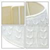 White Knit Fabric Tree Skirt with Balanced Diameter and Proportional Height Coverage for Standard Tree Trunk Areas