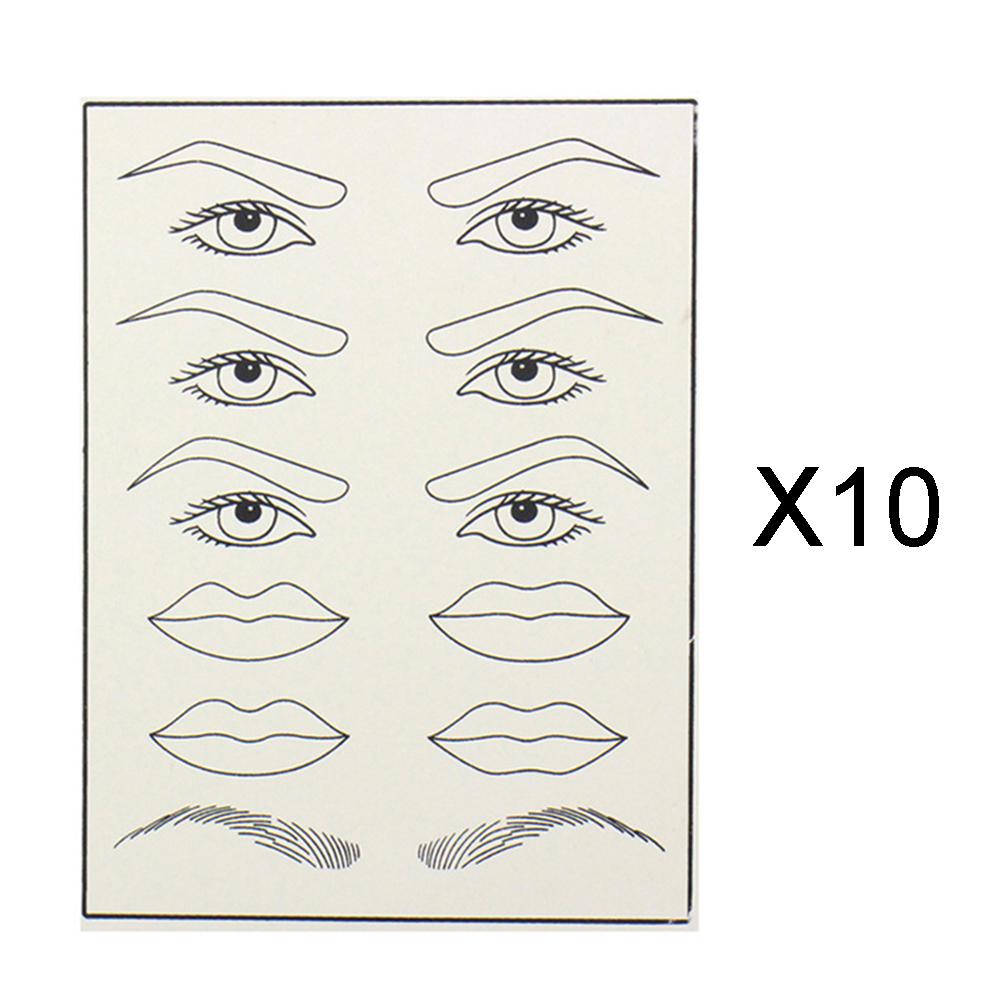 Buy 10Pcs Tattoo Practice Skin Microblading Learning Blank Tattooing False  Fake Leather at affordable prices — free shipping, real reviews with photos  — Joom