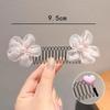 Nuovo pettine colorato a forma di cuore, pettine per capelli a estrazione a forma di stella, fascia per capelli con fiocco, filo invisibile, copricapo antiscivolo, per bambini e bambine