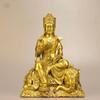 Manjushri Brass Home Decor Large Samantabhadra Mahavairocana Three Saints Buddha Statue Ornament