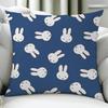 Animation Cute M-Miffy-Es Cushion Cover Birthday Anniversary Gifts Double Sided Printed Zipper Cushion Cover Soft Skin Bedding