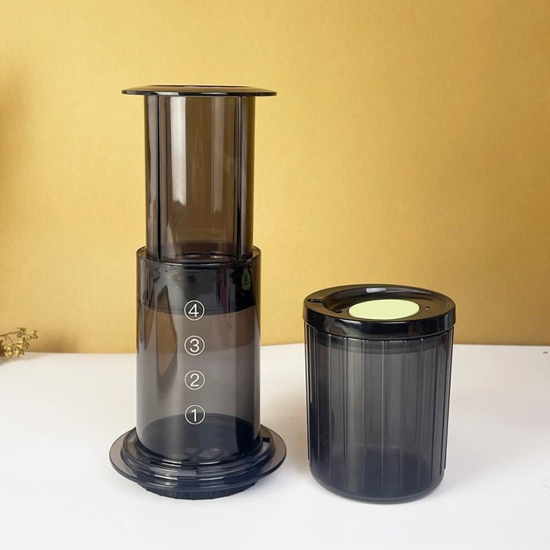 Portable Manual Coffee Press Brewer With Filter-Free Drip Design Travel Home Outdoor Use