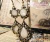 Korean Retro Gem-Inlaid Hollow Carved Earrings