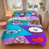 3Pcs Bt21 Character Collage Bedding Sets For All Sizes New 3D Printed Bed Cover Comforter Duvet Cover Pillowcase Bedroom Decoration