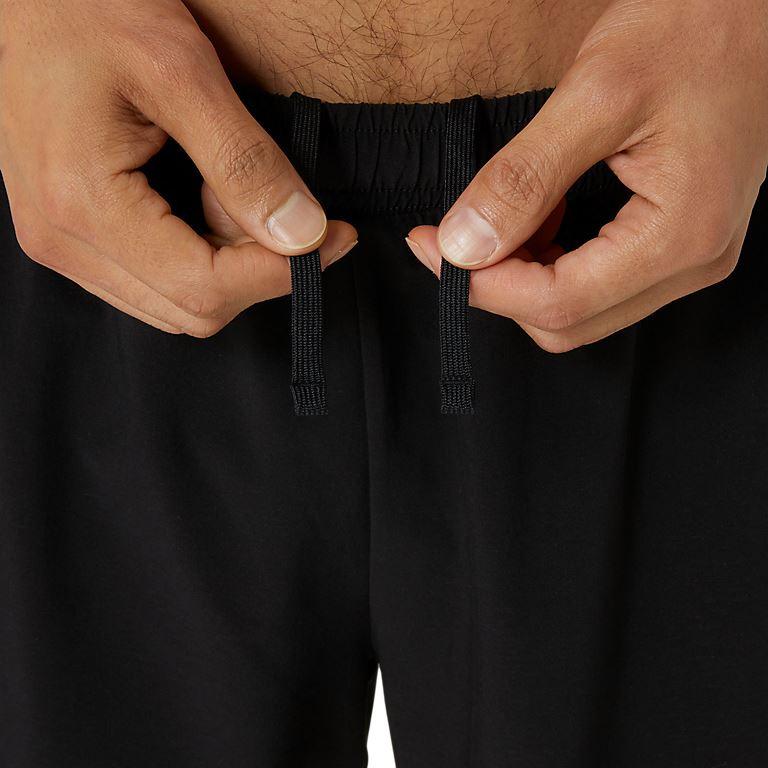 Asics Mens Fashion Comfortable Two-In-One Woven Breathable Sports Shorts Men shorts Black 2031E777-001