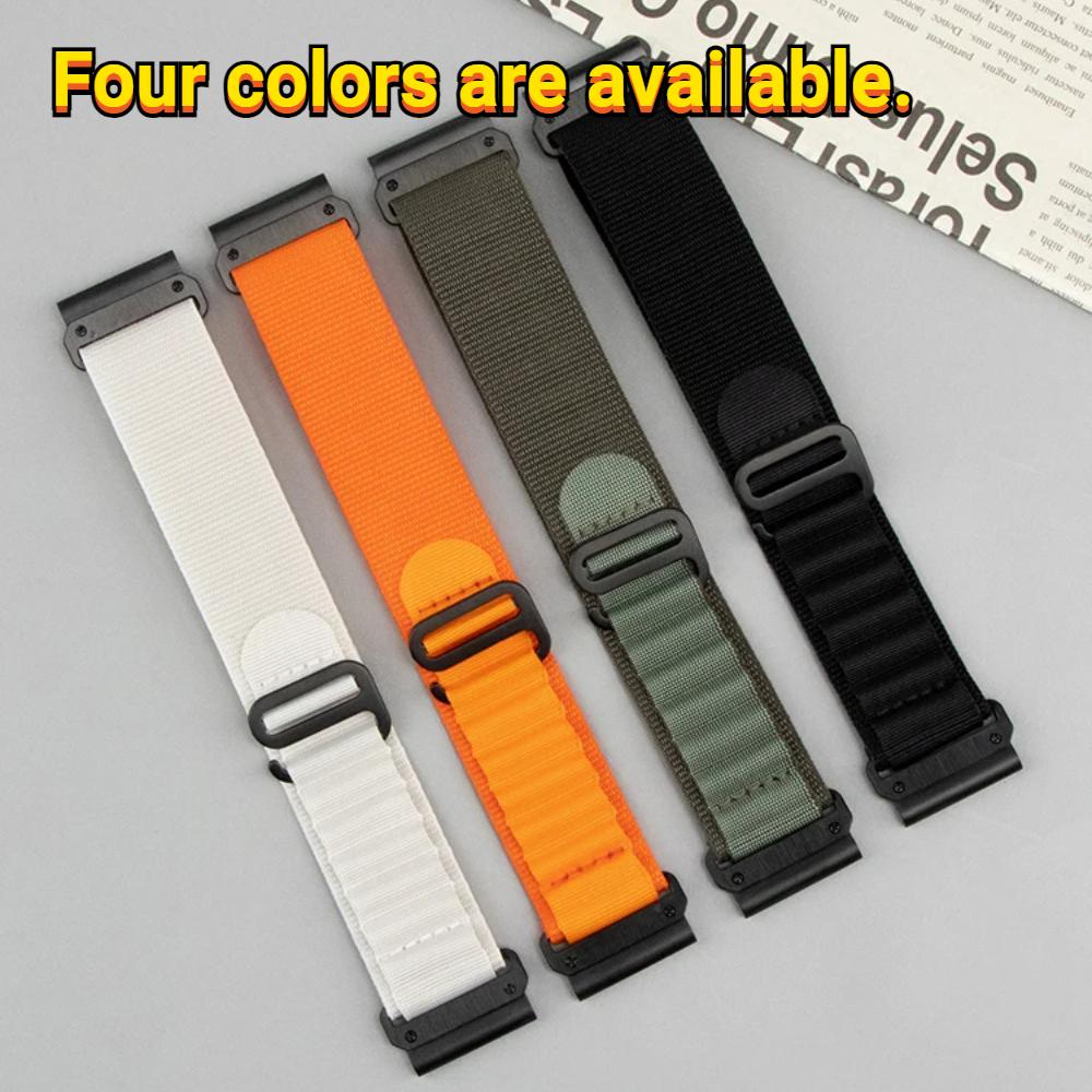 Nylon-Schnellmontagegurt für Garmin Fenix 7X 7 Pro Fenix 6X 6 5X 5Plus 22 mm 26 mm Tactix 7 Forerunner 965 955 Enduro 2 Schleifenband