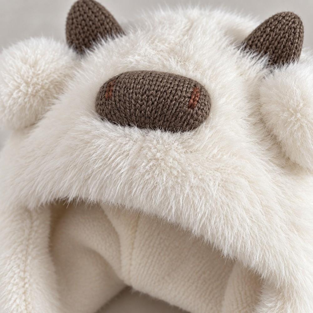 Cartoon Animal Winter Baby Hat Plush Ear Protection Cap Cute Kids Earflap Bonnet Hat  for Children