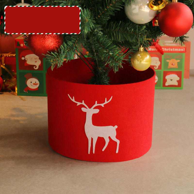 

Christmas Tree Decoration Grey Bottom Skirt Feet Covering Skirts Christmas Home Party Soft Xmas Tree Cover Decorative Supplies 60cm червоний
