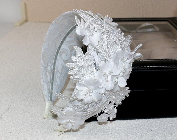 Bentiță Fascinator din dantelă pentru femei Pălărie pentru petrecerea ceaiului Mirese Bentiță voaletă cu colivie Pălării Accesorii Anii 1920 50 Pălării de biserică Articole de cap