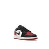 Adidași pentru copii Air Jordan 1 Low GS Bred Toe 2.0, alb, roșu, negru 553560-161