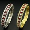 Cross-Border Elegant Round Full Diamond Adjustable Bracelet for High-End Events