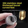 360 Degree Adjustable Faucet Angled Curved Foot Eccentric Screw Corner Tap Adapter Kitchen Faucet Accessories