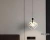 Minimalist Italian Crystal Bedside Pendant Light - Luxury Small Bedroom Accent