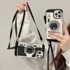 Creative Stereoscopic Camera Compatible with iPhone 17 Pro Max, iPhone 16 Case, 15/14 Crossbody Lanyard, 13