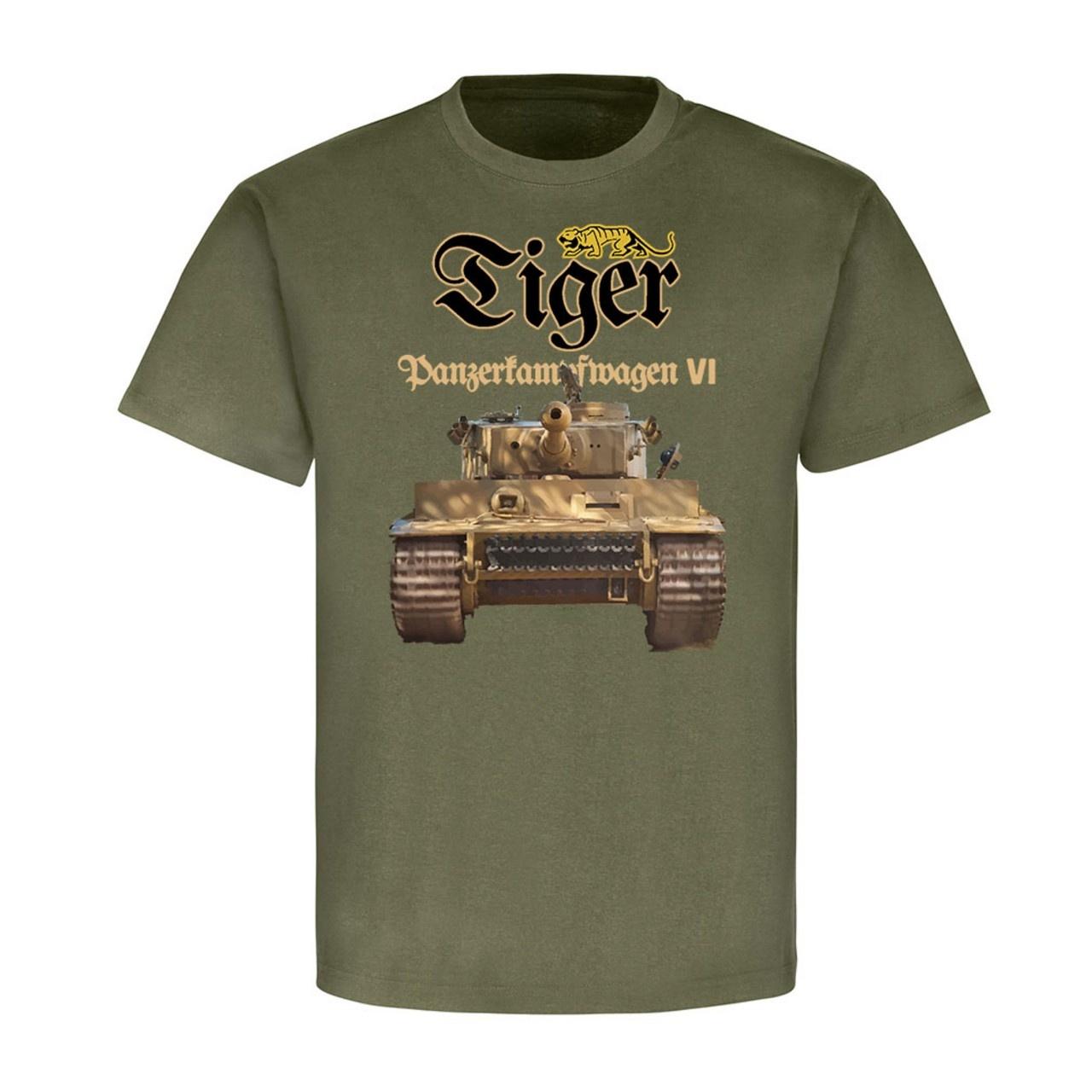 

Panzerkampfwagen VI Armored Division Panzer VI Tiger Tank T-Shirt. Premium Cotton Short Sleeve O-Neck Mens T Shirt New 3XL