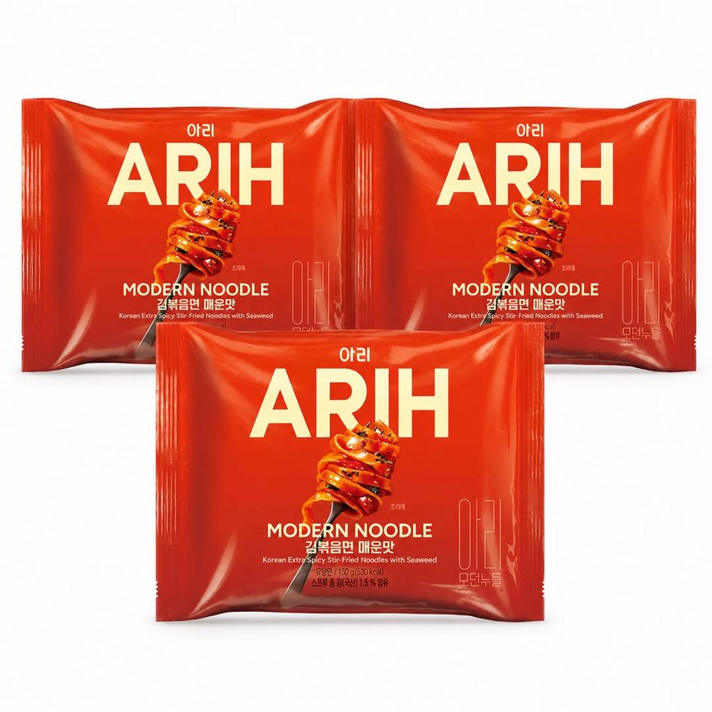 Edição Colaboração BTS ARIH Macarrão Sabor Moderno, Macarrão Misto Frito 130g 1pacote