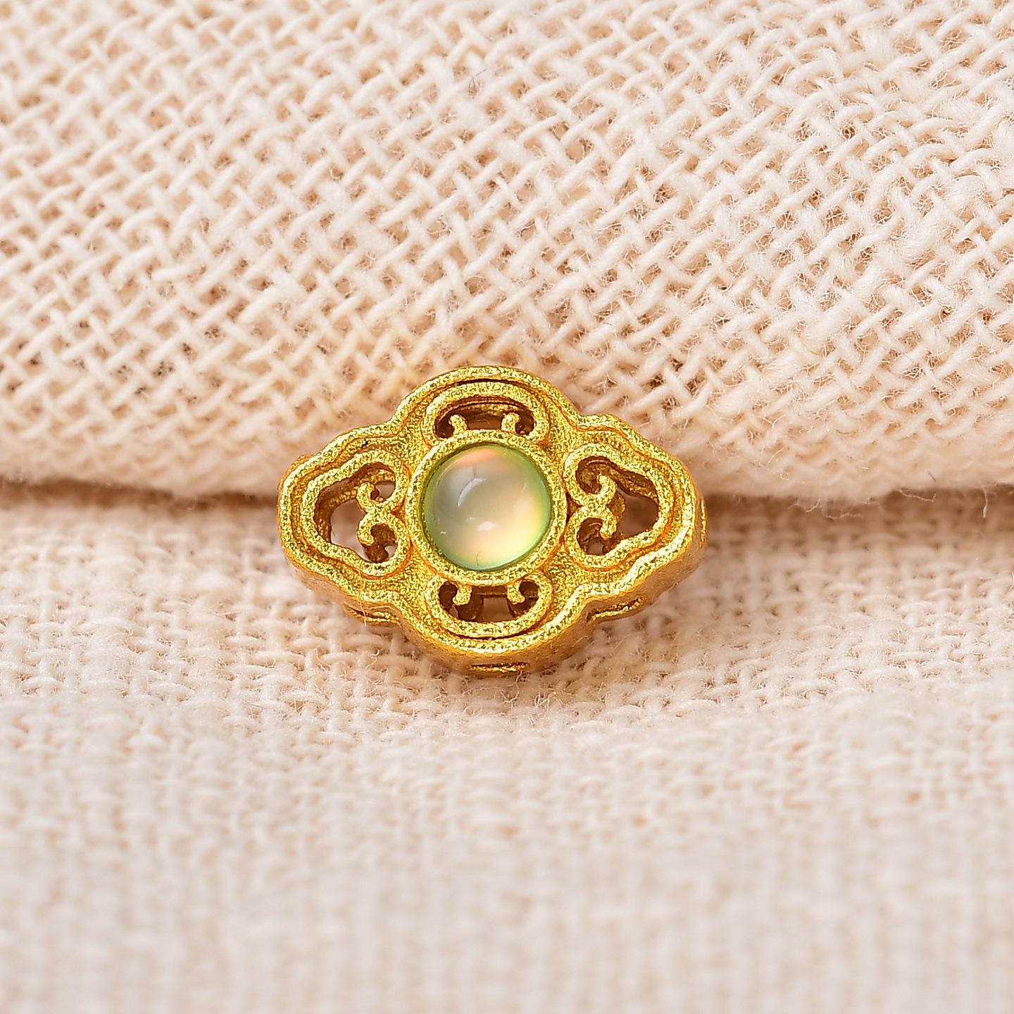 Ancient Gold Color-Preserving Lucky Spacer Beads for DIY Jewelry: Pendants, Charms, Necklaces