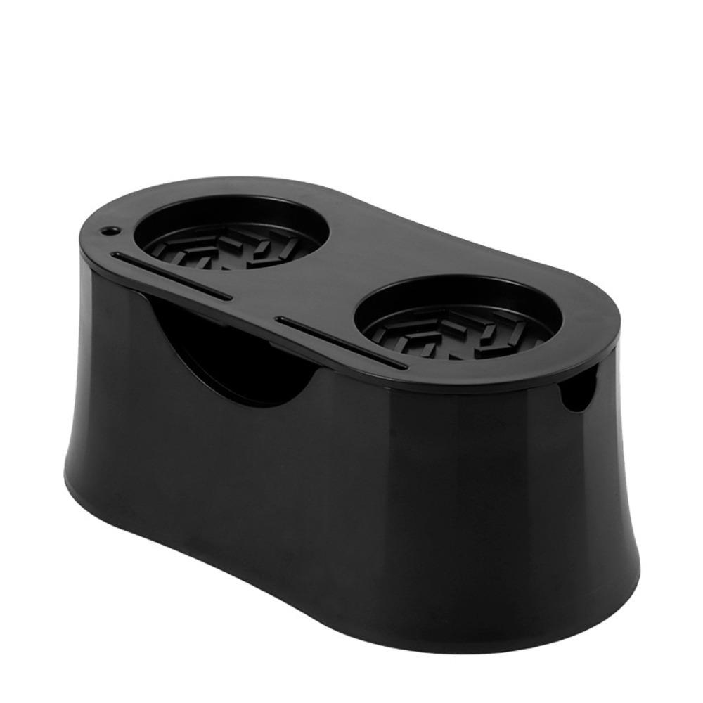 2 in 1 Kaffeetamperständer Silikonbasis Kunststoff Espresso Siebträgerhalter Große Kapazität Leise Kaffee Abschlagbox Café