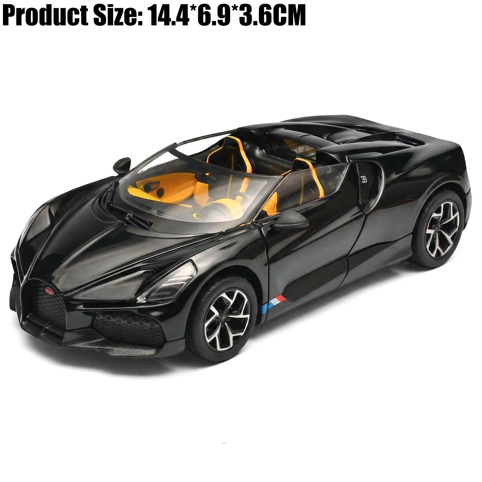 

1:32 Bugatti Mistral Super Sports Car Alloy Metal Diecast Model Car Home Trendy & Desktop Display Ornament Birthday Gift For Boy чёрный