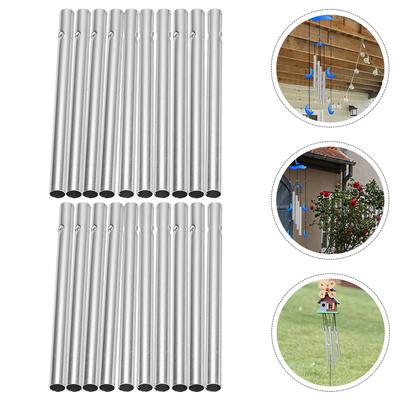20 Stück Metallrohr DIY Aluminiumrohre Windspielherstellung Rohre DIY Hängeanhänger Metall Windspiel Anhänger