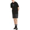 Puma Solid Color Multi-Pocket Design Drawstring Cargo Shorts Men Shorts Black 671722-01