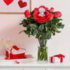 Red Velvet Wedding Ring Holder Creative Ring Bearer Case Portable Jewelry Display Box  Gift Box