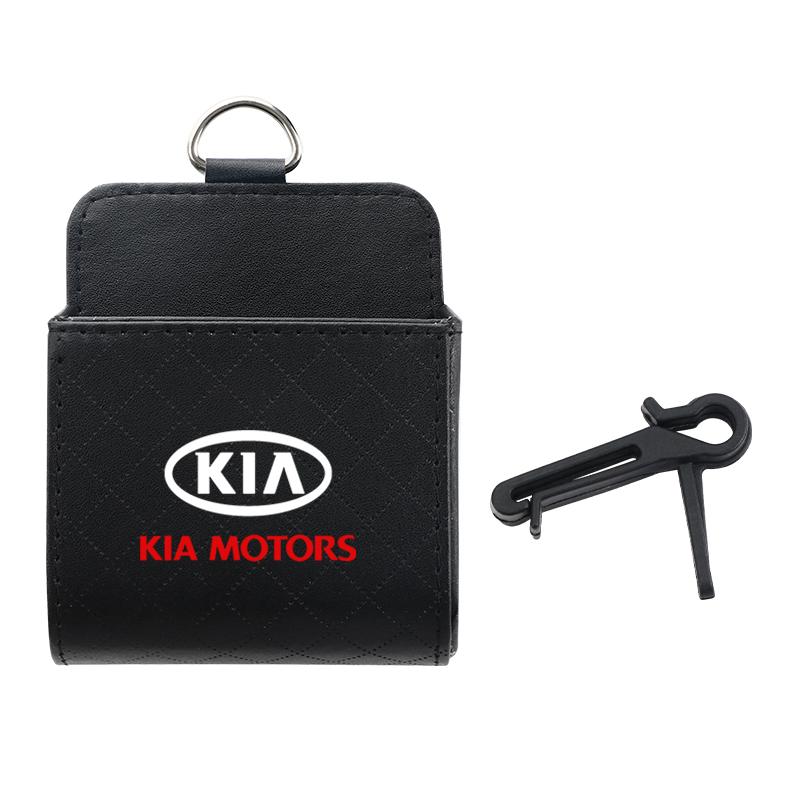 Auto Lüftungsschlitz Sitzlehne Aufbewahrungsbox PU-Leder Münzbeutel für KIA rio ceed sportage cerato soul sorento k2 k5 Zubehör