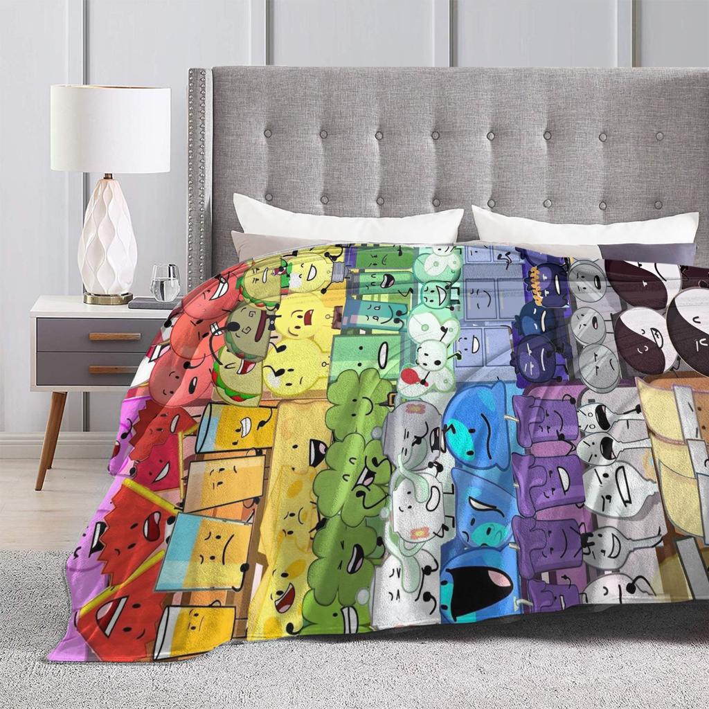 Cartoon Blankets Bfdi Plush Awesome Soft Throw Blanket for Chair Covering Sofa All Season