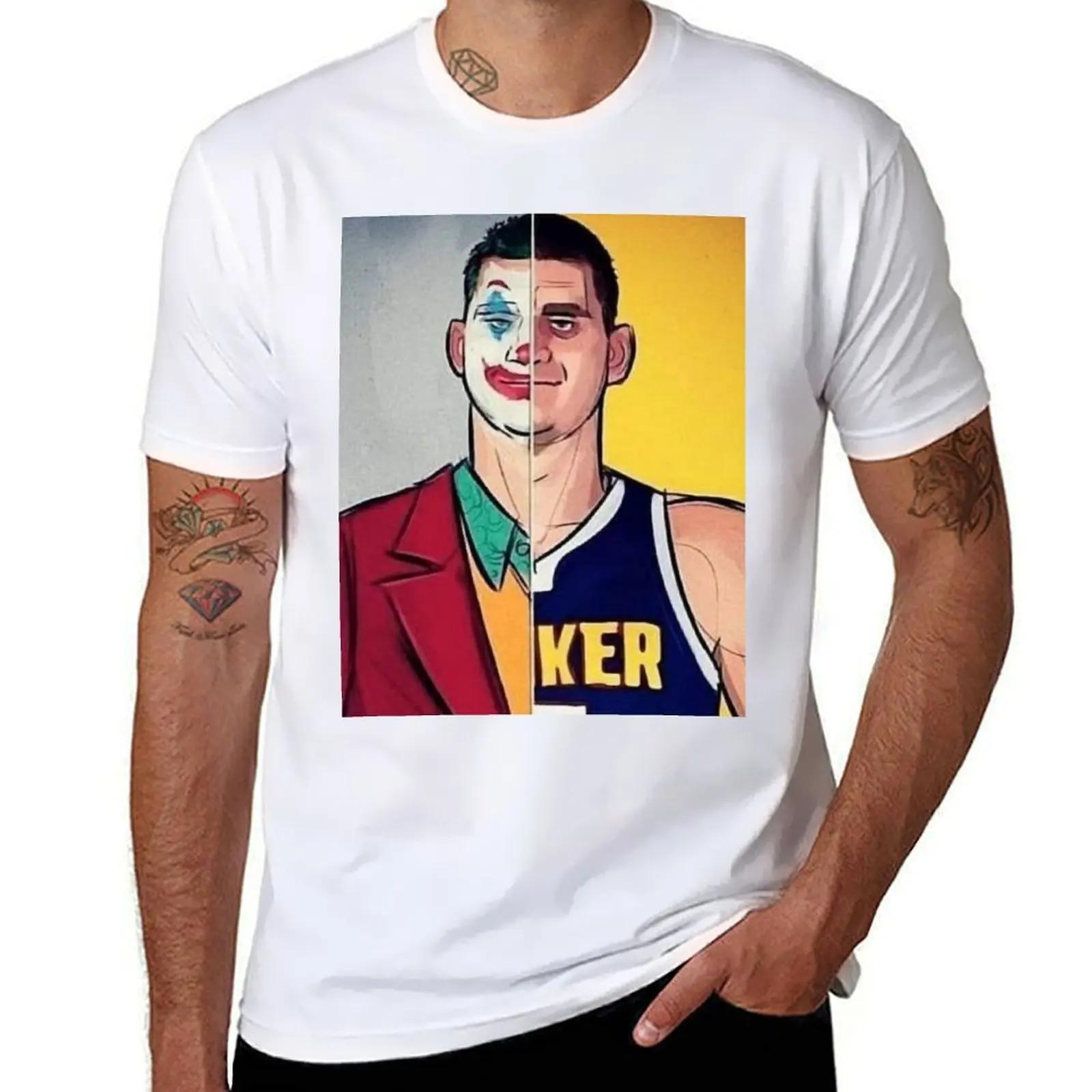 Nikola Jokić MVP Denver Basketball T-Shirt, Übergröße Oversized T-Shirt, Herren Oberteile XXXL beige
