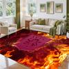 Aston Villa Football Design Crystal Velvet Rug Soft Decorative Mat for Bedroom Entrance