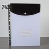 Flip-top Document Folder 3Pcs 11 Hole A4 File with Snap Button, Colorful Organizer, Department Horizontal & Vertical Transparent Label Slot,