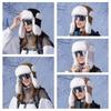 Keep Warm Plush Cycling Hat Cold Resistant Russian Cap Multifunctional Lei Feng Hat  Outdoor