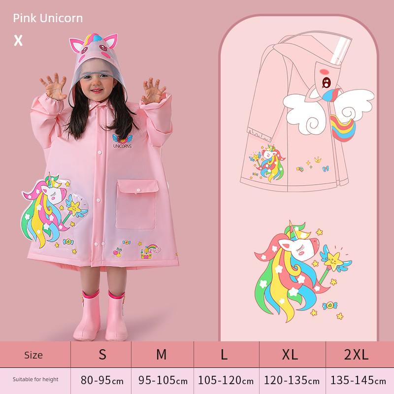 Baby Girl Children's Raincoat for School Kids