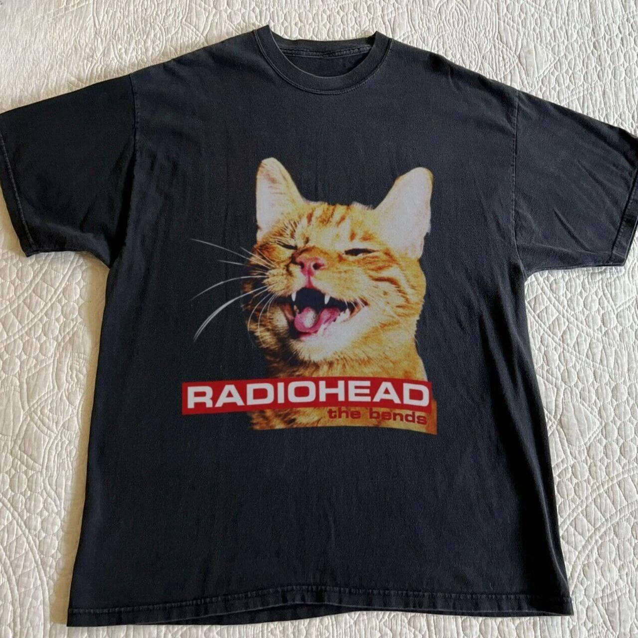 

Summer New Men Women Tshirt Radiohead The Bend Funny Shortsleeved Black Shirt Tshirt Retro Fashion Unisex Streetwear Top S