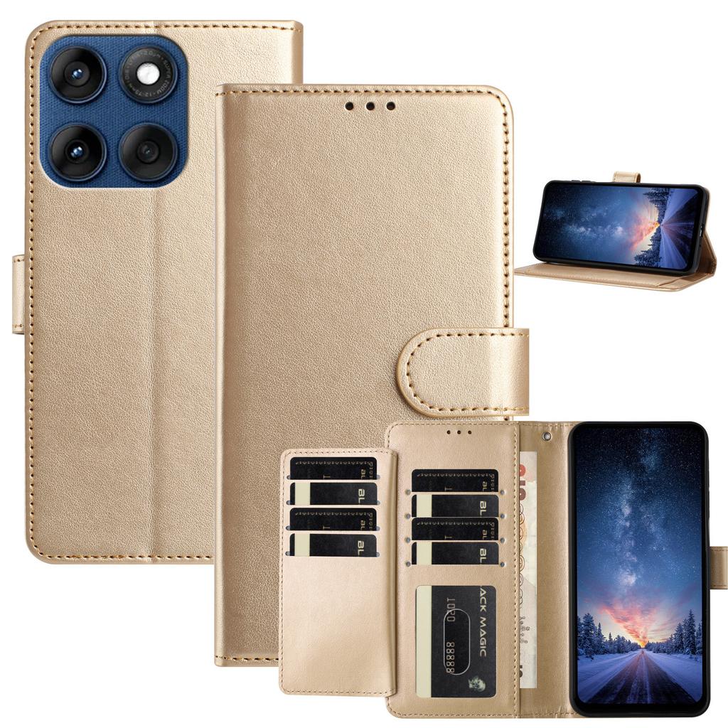 Pro Motorola Moto E13 E20 G05 G54 Edge 40...Peněženkové pouzdro na telefon z jehněčí kůže, více přihrádek na karty a stojánek, nárazuvzdorný ochranný kryt (10 barev)