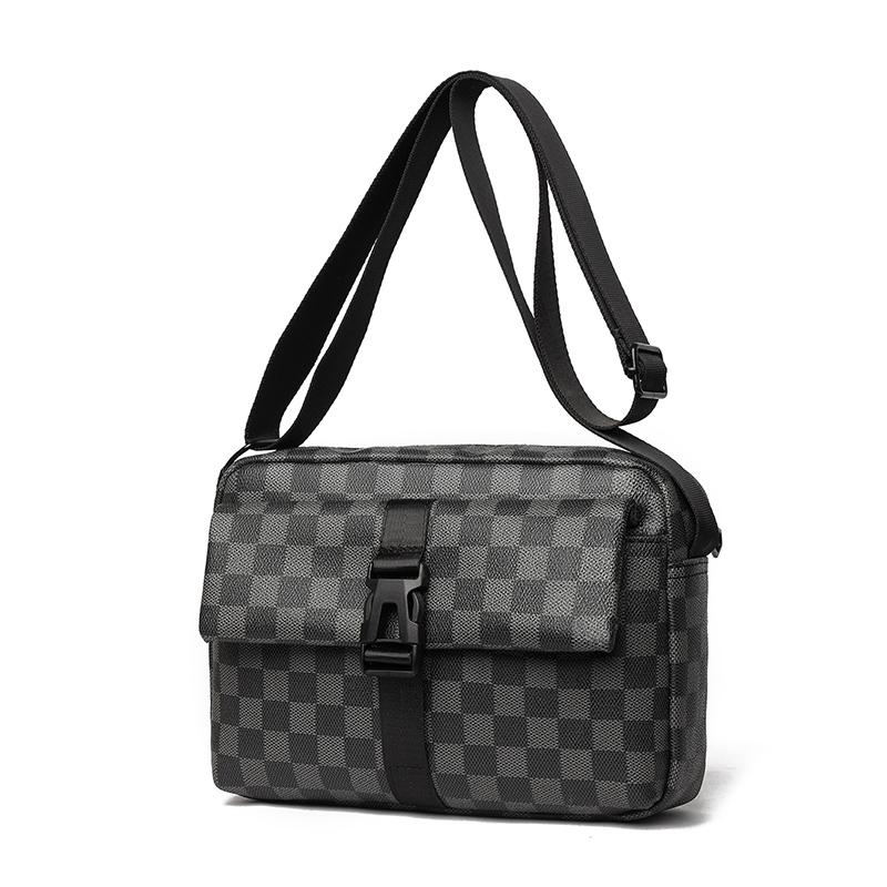 Men's Shoulder Bag, High-end Men's Bag, Trendy Fashion, Large-capacity Casual Messenger Bag, Multi-compartment Small Square Bag.