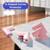 4pcs Safety U Type Foam Corner Guards Soft Sponge Thick Glass Table Edge Strip Safety Furniture Corner Bumper Furniture