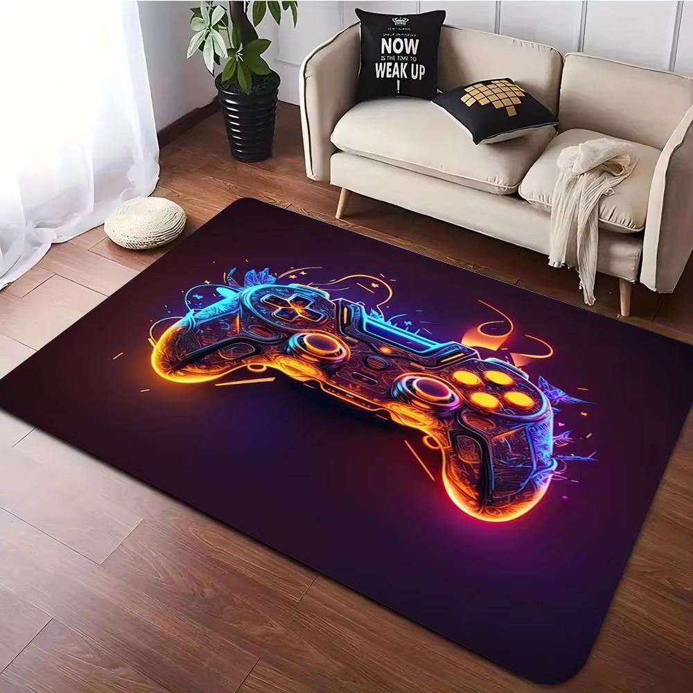 

Boys Room Large Gaming Rug 3D Game Carpet Controller Design Children s Crawling Play Anti-Slip Floor Mat Home Bedroom Decor Rugs 40x60cm