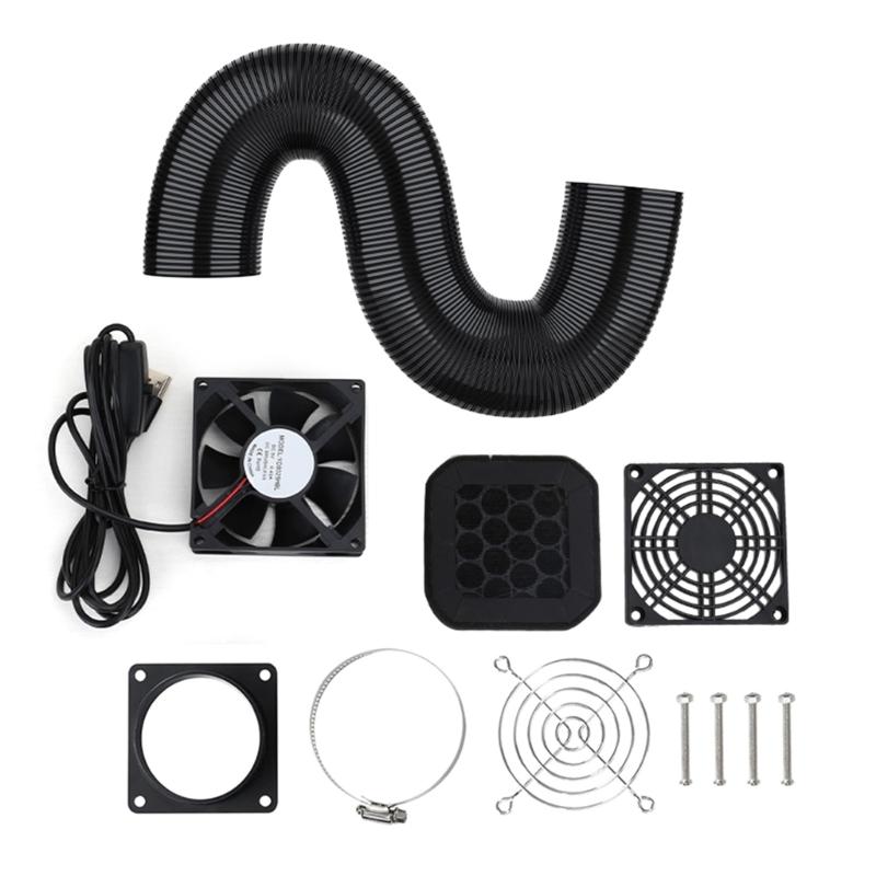 

USB 5V Powered Ventilation System 800x800x250mm 4000RPM Fan for Smokes Odor Removal 3D Printing Enclosure Accessories 1