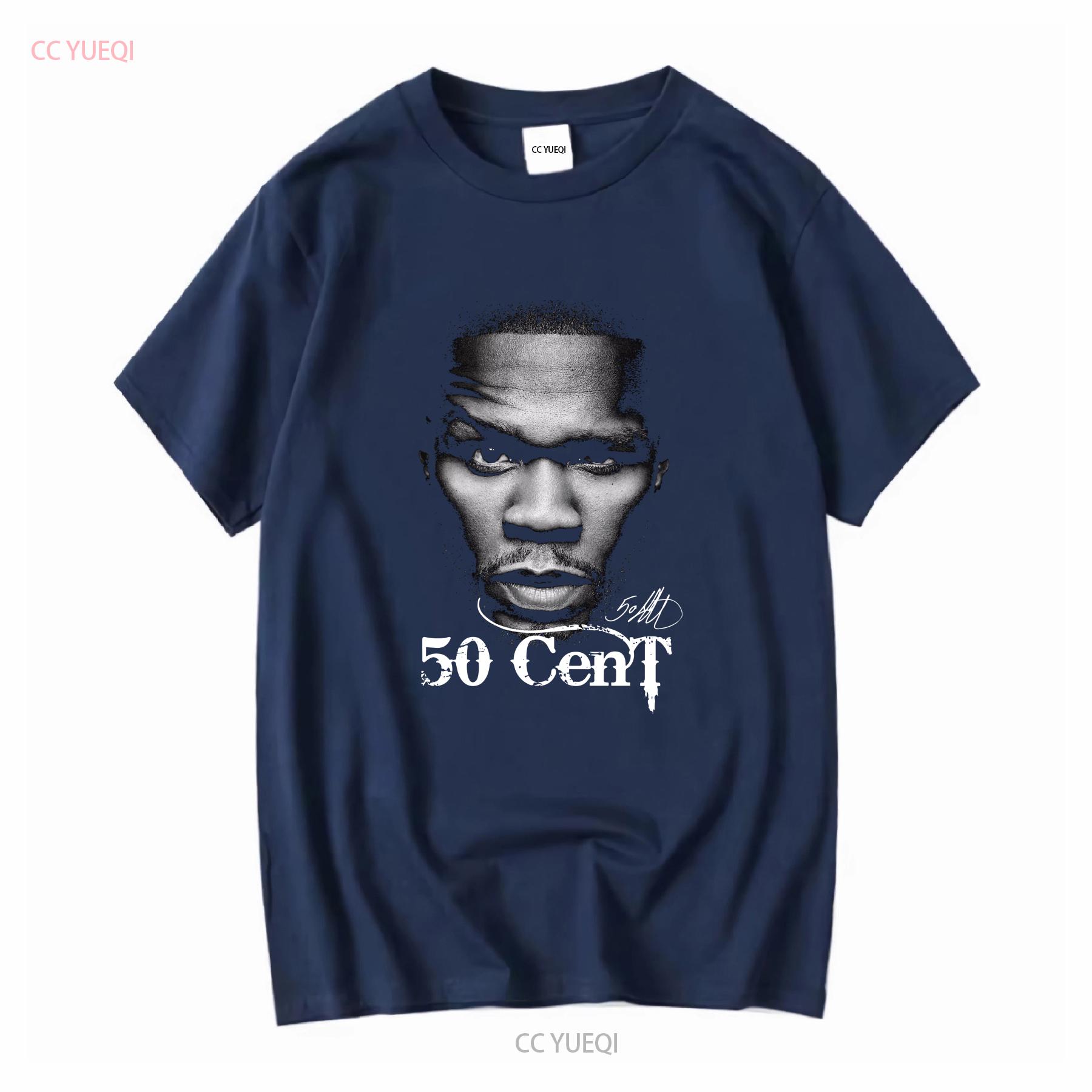 ZheXiong TEE Nieuw Zeldzaam 50 Cent Concert Voor Fans Zwart Alle Maten S Tot 5XL T-shirt lange of korte mouwen vintage Gewassen Licht Comfortabel 2XL