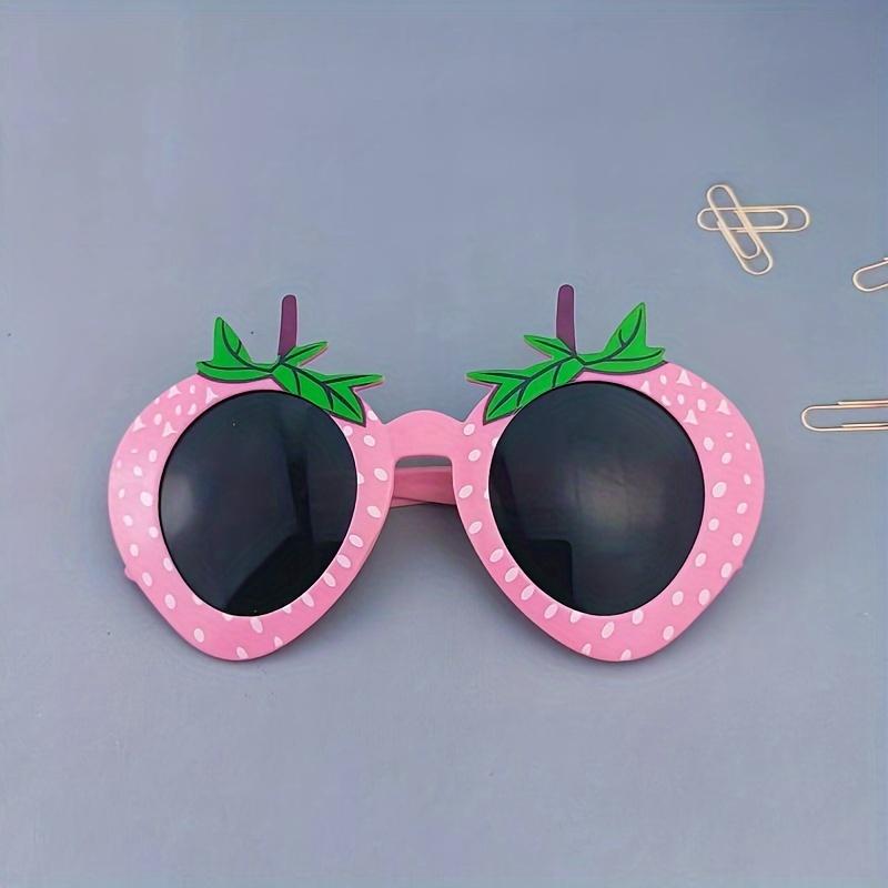 1 Stück Neuheit Erdbeerförmige Brille, Niedliche Lustige Themenbrille für, Geburtstag, Street Style, Treffen mit Freunden, Foto Requisiten für den Alltag