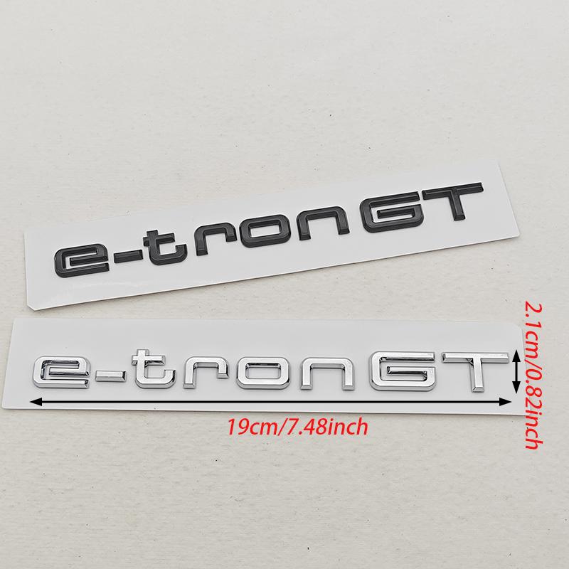 2026 NEW 3D ABS Car Rear Trunk Badge Logo e-tron GT Emblem Sticker For Audi Q4 Q6 e-tron GT e-tron Auto Exterior Accessories