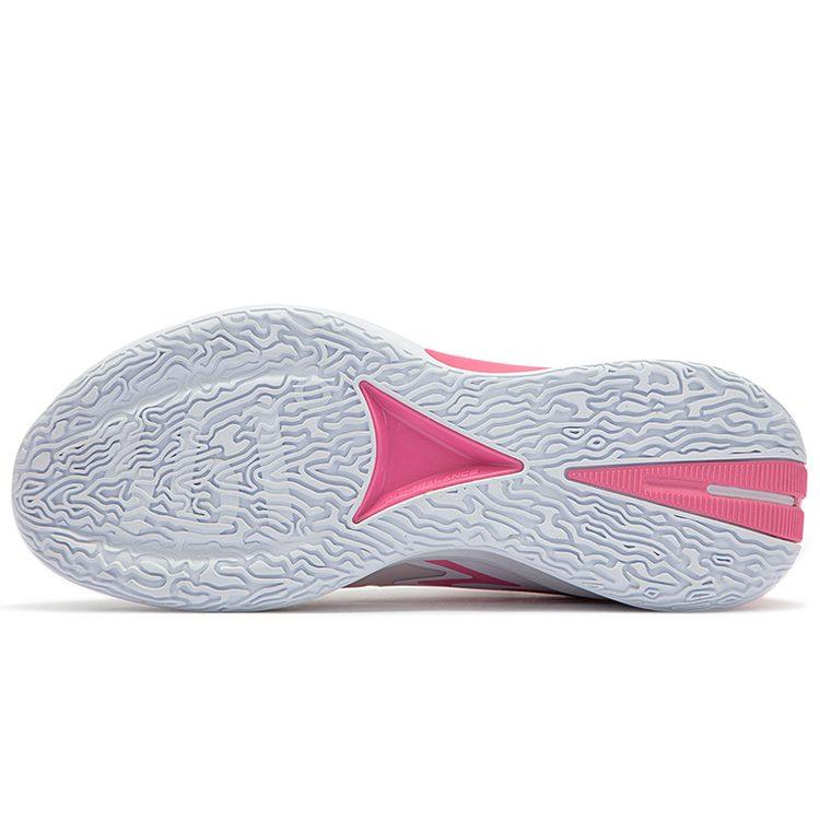 Scarpe da Basket Performance 361 Big3 3.0 Resistenti all'Abrasione Ammortizzate Basse da Uomo Bianco Rosa 672311111F-2