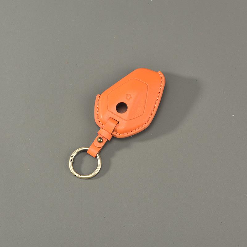 Motorcycle Leather Key Case for BMW R1300GS R12 ADV Handmade Cowhide Remote protective Cover Retro Keychain Shell Accessories