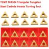 10pcs TCMT16T304 Tungsten Carbide Inserts TCMT 32.51 For 1/2 Lathe-Turning-Tool